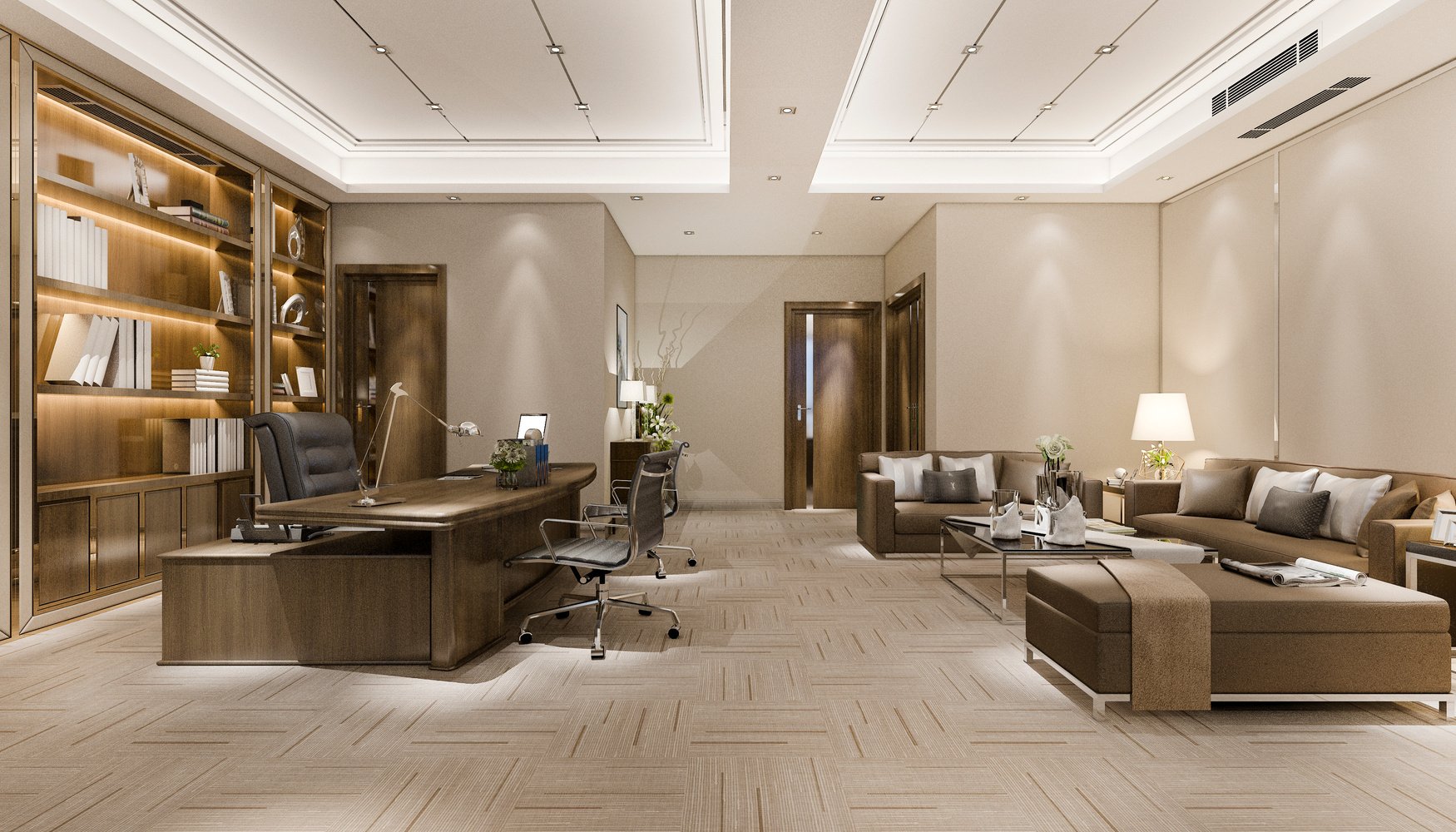 Interior of a Luxurious Executive's Office